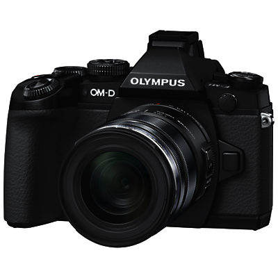 Olympus OM-D E-M1 Compact System Camera with 12-50mm Lens, HD 1080p, 16.3MP, Wi-Fi, EVF, 3 LCD Screen Black Olympus OM-D E-M1 Compact System Camera with 12-50mm Lens, HD 1080p, 16.3MP, Wi-Fi, EVF, 3 LCD Screen Black